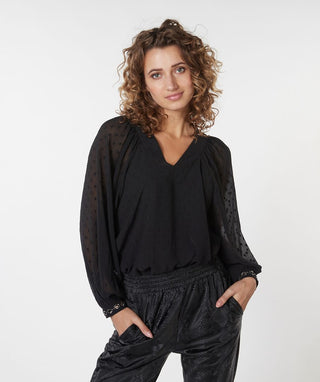 Blouse Marble Beading Esqualo