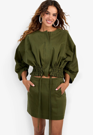 Prita Jacket Jungle Green Trina Turk