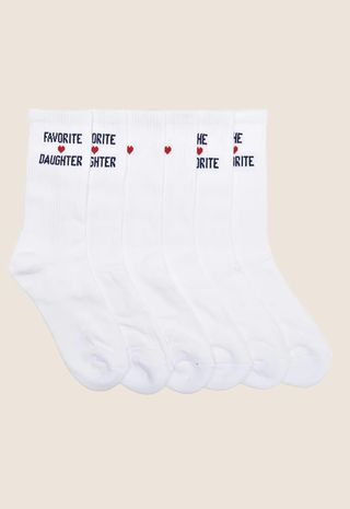 The Fd Heart Sock Box Set White Favorite Daughter