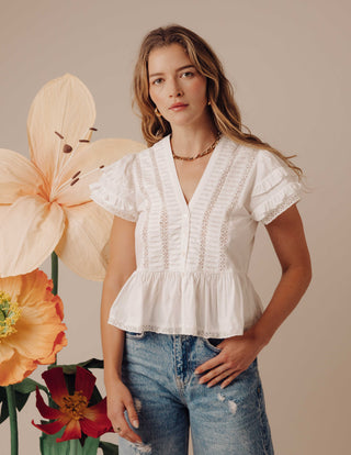 Amira Top White Love The Label
