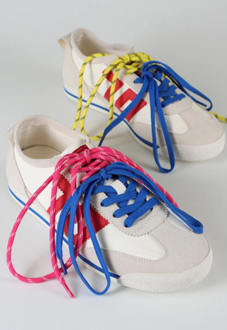 Leon White Red Sneakers Back70