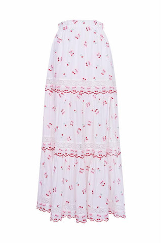 Patten Skirt Optic White Love Shack Fancy