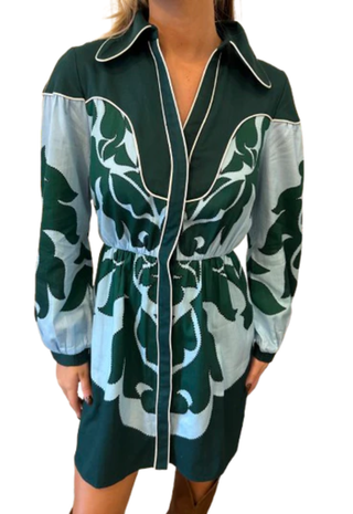 Zelle Dress Blue Lagoon Anna Cate