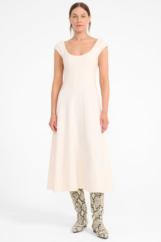 Charlotte Dress Ecru Staud