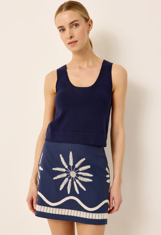 Corinne Top Navy Marie Oliver