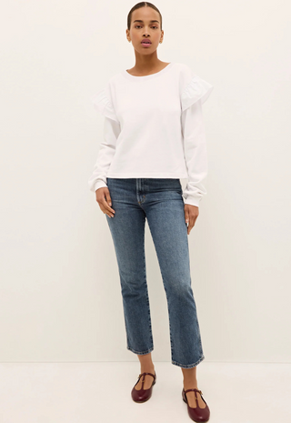 Houser Pullover Cool White Marie Oliver
