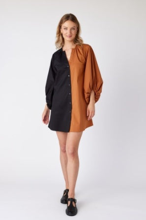 Liv Dress Panther Black/Inca Gold Crosby