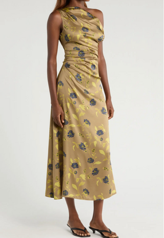 Phare Silk Dress Vintage Floral - STAUD