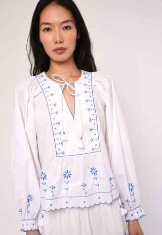 Junie Top Margaret Embroidery Love The Label