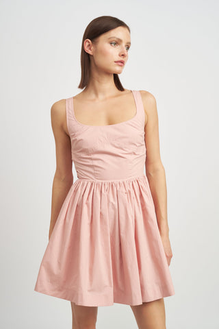 Eleanor Mini Dress Blush Pink En Saison