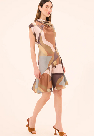 Sandy Dress Desert Abstract Floral Misa