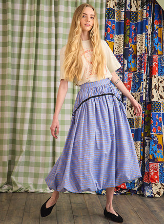 Allegra Skirt Marfa Stripe Hunter Bell