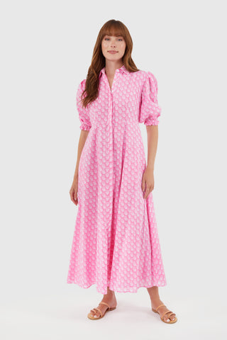 Rosie Dress Pink Marigolds Livro