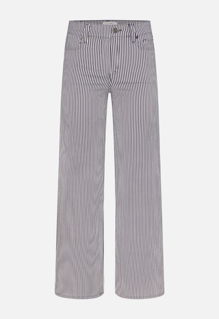 Le Slim Palazzo Navy Stripe Frame