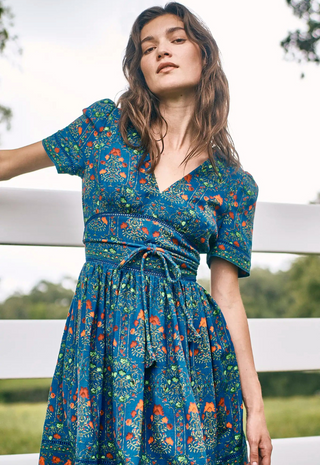 Roan Dress Midnight Garden - Hunter Bell