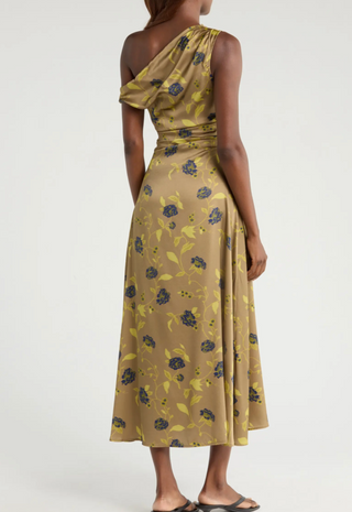 Phare Silk Dress Vintage Floral - STAUD