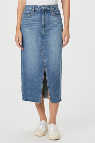 Meadow Midi Skirt - Sedna Distressed Paige