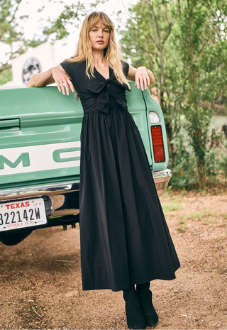 Calista Dress Midnight - Hunter Bell