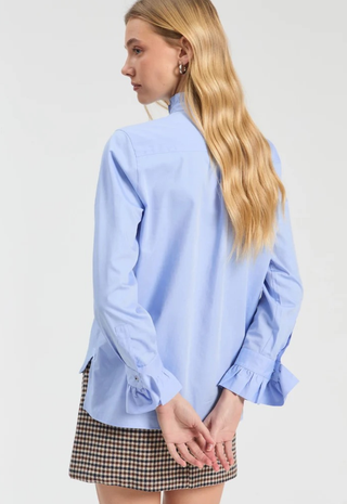 Light Blue Embroidered Shirt Vilagallo