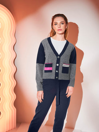 Varsity Stripe Cardi Brodie