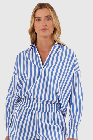 Jane Top Blue Stripes Livro
