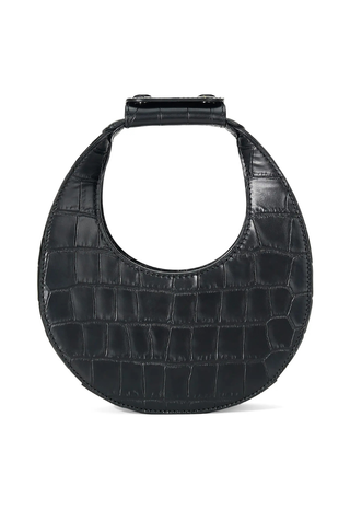 Good Night Moon Bag Black Croco STAUD