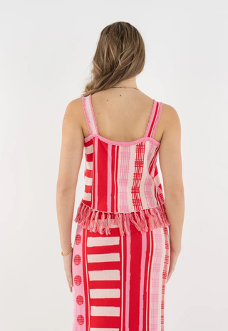 Capri Knit Tank Peach Jubilee Emily McCarthy