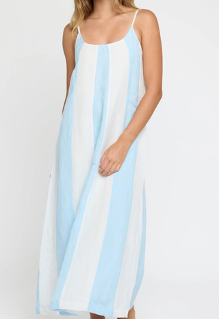 Grace Maxi Dress Powder Blue Hermoza