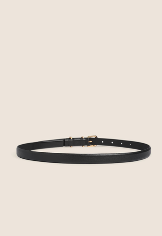 The Skinny Jordan Belt Black/Polished Gold Favortie Daughter