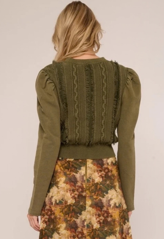 Liv Knit Pullover Ivy Green Love The Label