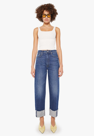 The Half-Pipe Ankle Cuff Fray Perfectly Imperfect Mother