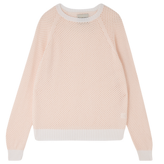 Holey Contrast Sweat Jumper 1234