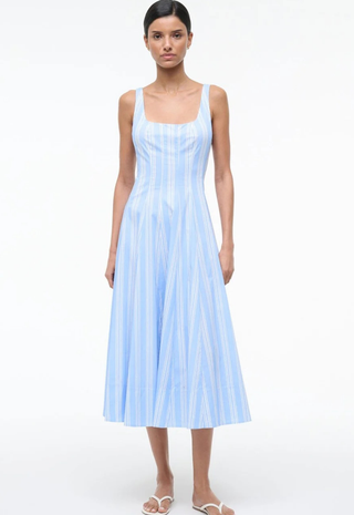 Wells Dress Ventura Stripe STAUD