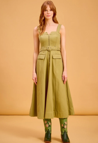 Foster Dress Olive Olivia By Livro