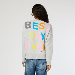 Benton Best Day Ever Sweater Silver Fox Kerri Rosenthal