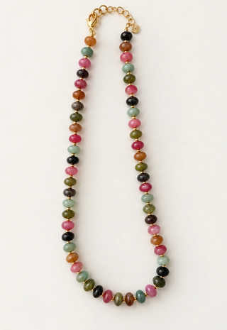 Sea Glass Beaded Necklace Smith & Co - Fall Mix