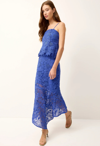 Casey Skirt in Cobalt Blue Lace - Marie Oliver