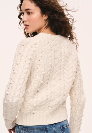 Mavelle Pullover Birch Whisper Love Shack Fancy