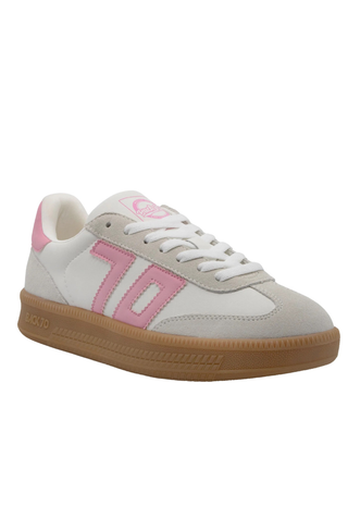 Double Cloud Sneakers White Pink Back70