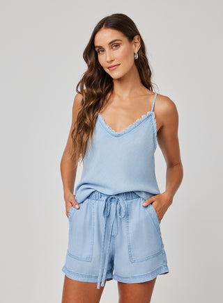 Frayed Cami Coastal Spray Wash Bella Dahl