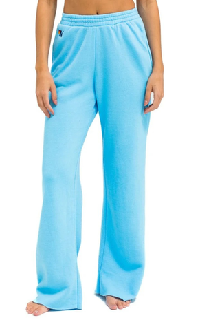 Wide Leg Womens Wide Leg Pocket Sweatpant Sky Aviator Nation