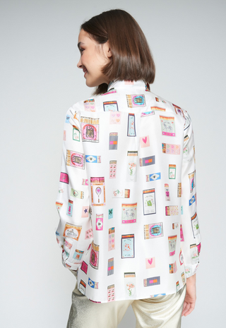 Matchbox Print Shirt White Vilagallo