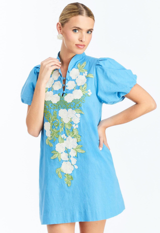 Elliana Mini Dress Cobalt Blue Mestiza