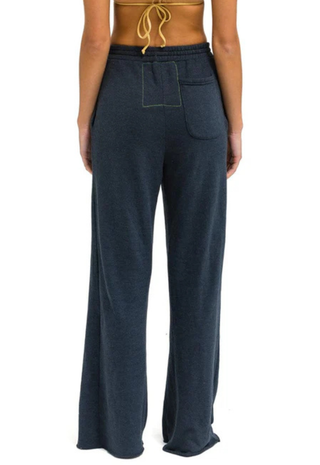 Wide Leg Pocket Sweatpant Charcoal Aviator Nation