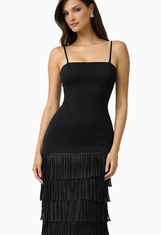 Aurette Maxi Dress Black Curaae