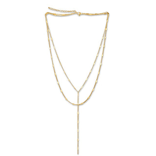 Camilla Dainty Lariat Chain Necklace Ellie Vail