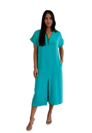 Oasis Dress Tropical Teal Trina Turk