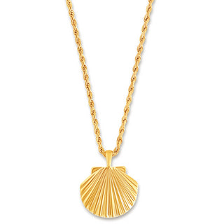Natalia Oversized Shell Pendant Necklace Ellie Vail