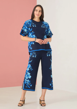 The Remy Pant Navy Augusta Floral Alivia