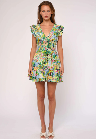Maribel Dress Giverny Garden Print Love The Label